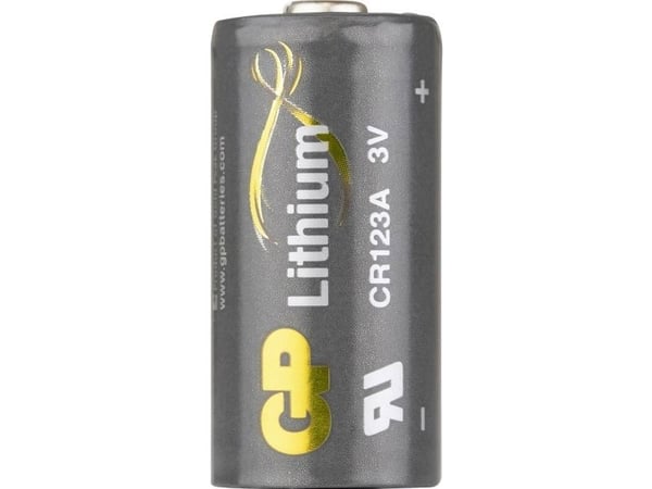 GP Batteries Lithium 070CR123AEC1, Engangsbatteri, CR123A, Lithium, 3 V, 1 stykker, 1400 mAh