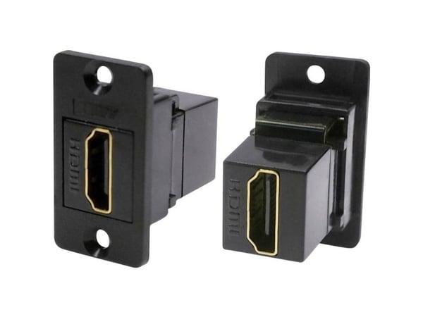 Cliff CP30600G HDMI-adapter for tilkobling og innbygging sort 1 stk