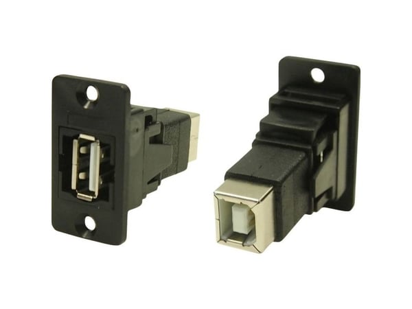 USB-tilkoblingsadapter, innbygging USB type A hunn - USB type B hunn CP30609N (1 stk.)