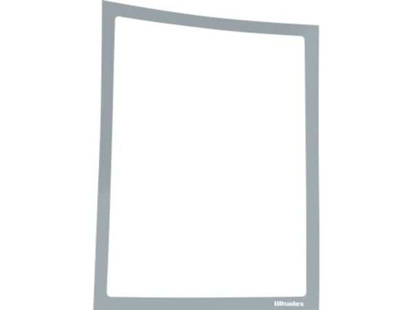 Ultradex - Dokumentholder - for A4 - magnetisk - grå, RAL 7001 (en pakke 5) - for P/N: 747208, 747308, 747408, 747508, 747608, 747708, 749008, 7491...