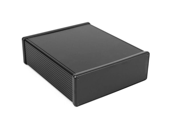 Hammond Electronics 1455U2201BK universal-kabinett 220 x 191 x 66 aluminium ekstrudert sort (anodisert) 1 stk