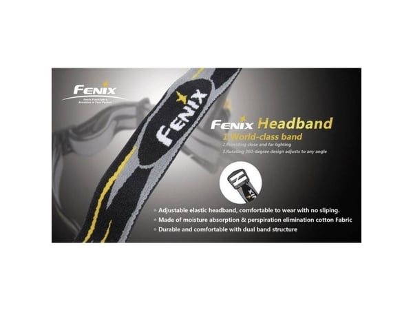 Fenix FST, Hodebånd, Sort, Grå