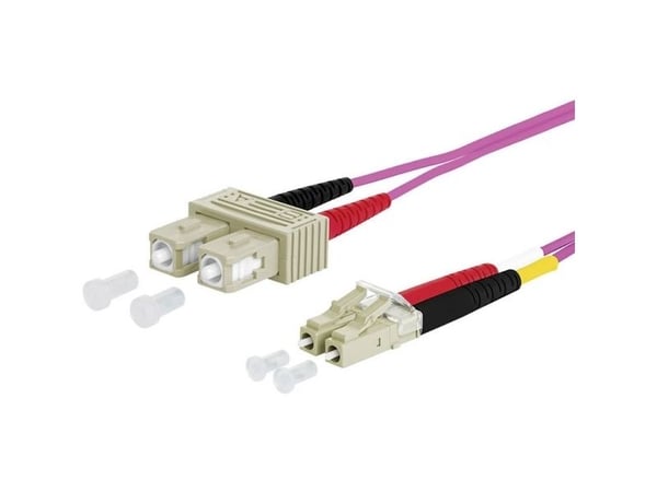 METZ CONNECT 151S1EOJO10E, 1 m, OM4, 2x SC, 2x LC