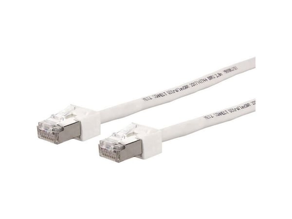 METZ CONNECT Ultraflex500 - Patch-kabel - RJ-45 (hane) till RJ-45 (hane) - 3 m - SFTP - CAT 6 - startad, halogenfri - vit