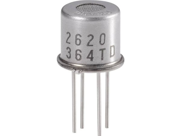 Figaro gassensor TGS-2620 for gasser: isobutan, metangass, hydrokarboner, karbonmonoksid, metylmerkaptan, hydrogensulfid, trimetylamin, ammoniakk, ...
