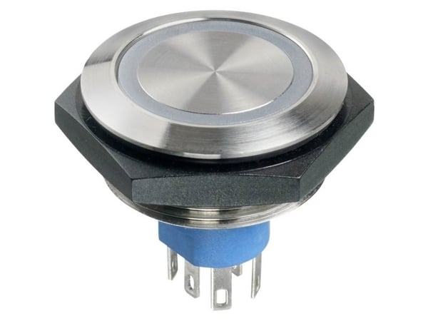 APEM AV5V022000074BK vandalresistent tryckknapp 30 V/DC 1 A, grön, IP67