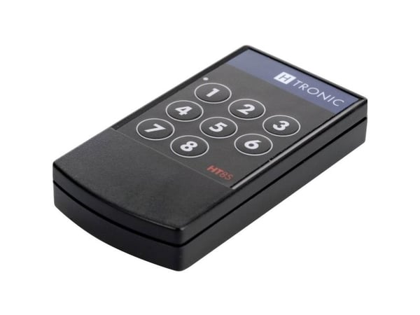 H-Tronic HT8S radiosender 8-kanals Frekvens: 868.35 / 869.05 / 869.55 MHz 3 V rekkevidde (maks i fritt terreng) 200 m