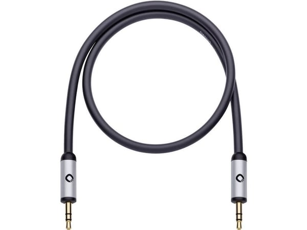 OEHLBACH 60011, 3.5mm, Hankjønn, 3.5mm, Hankjønn, 0,5 m, Sort