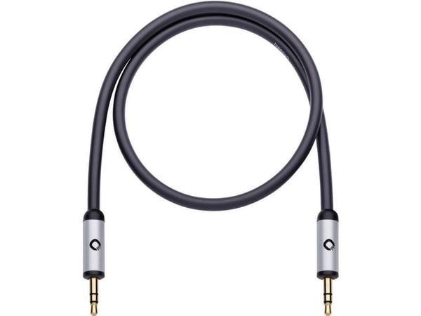 OEHLBACH i-Connect J-35, 3.5mm, Hankjønn, 3.5mm, Hankjønn, 1,5 m, Svart