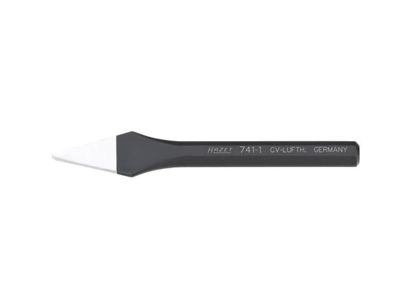 HAZET 741-1, Kaldmeisel, Flat meisel, Metall, 12,5 cm, 4 mm, 68 g