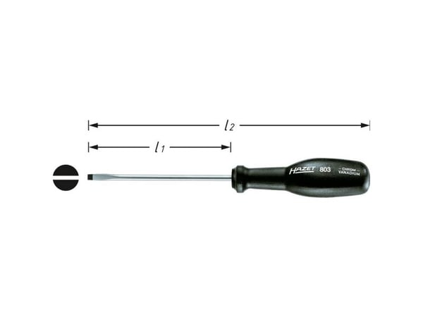 Hazet verkstedstrekkerbits spor – klinge-bredde 5,5 mm, klinge-lengde 125 mm