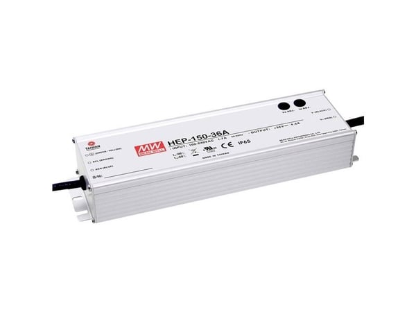MEAN WELL HEP-150-36A, 90 - 305 V, 150 W, 36 V, RoHS, 68 mm, 228 mm