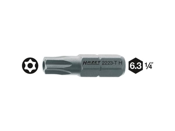 Hazet 2223-T15H 2223-T15H Torx-kärki TR 15 Laadukas teräs C 6,3 1 kpl