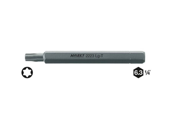 Hazet 2223LG-T30 Torx-bit T 30 kvalitetstål 6,3 1 stk