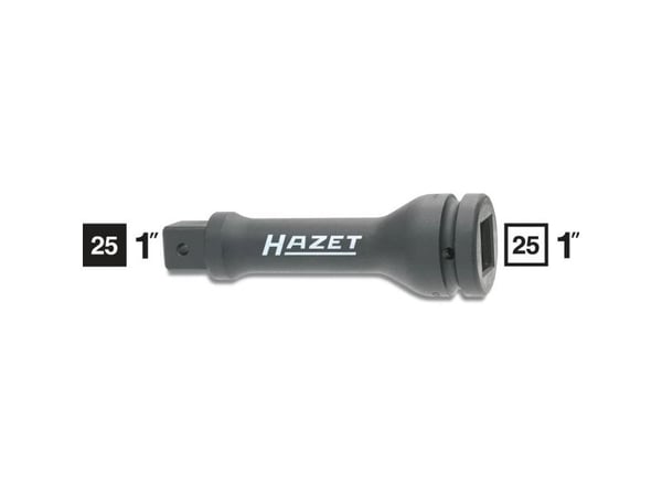 HAZET 1105S-7, Kraftpipe, Sort, 1 hoder, 1", Metrisk/imperisk, 25 mm