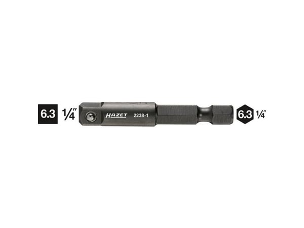 Hazet 2238-1 forbindelsesdel 1/4" innfesting 1/4 (6,3 mm) 50 mm 1 stk