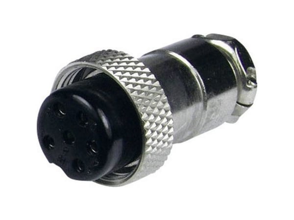 Cliff FC684217 miniature-DIN rundkontakt, rett pol: 7 sølv, 1 stk