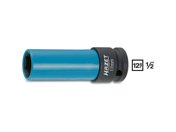 HAZET 903SLG-17, Kraftpipe, Blå, 1 hoder, 1/2", Metrisk, 17 mm