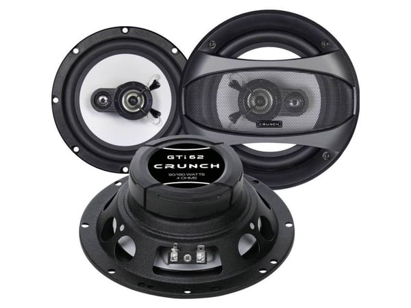 Crunch GTI-62 innbyggingshøyttaler 3-veis triaxial 180 W (1 par)