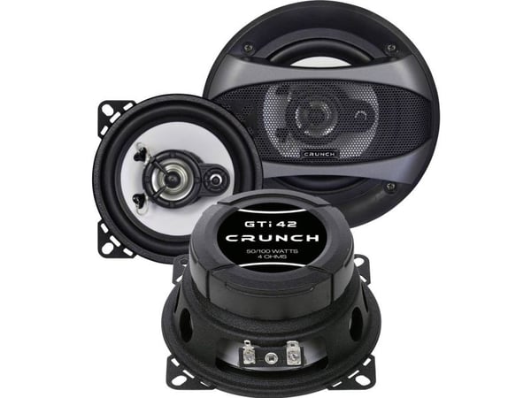 Crunch GTI-42 3-veis triaxial innbyggingshøyttaler 100 W – 1 par