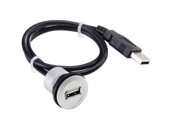 USB sisäänrakennettu liitin 2.0, tyyppi A Liitäntä, sisäänrakennettu RRJ_USB_609 Schlegel Sisältö: 1 kpl