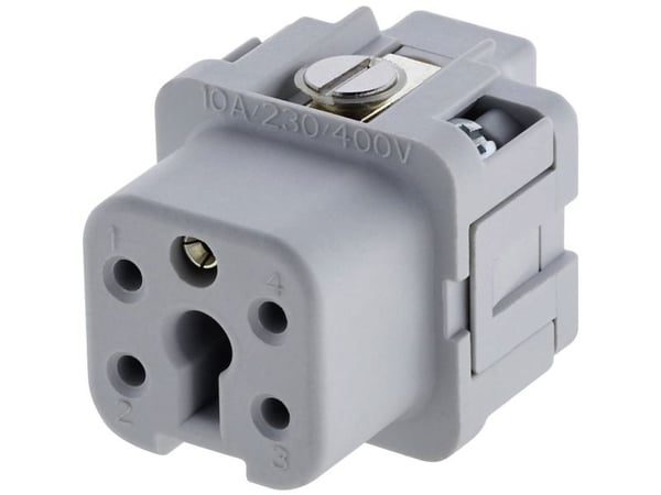 Amphenol C146 10B004 002 4-1 Liittimen sisäkappale Heavy-mate® C146 Navat yhteensä 4 + PE 1 kpl