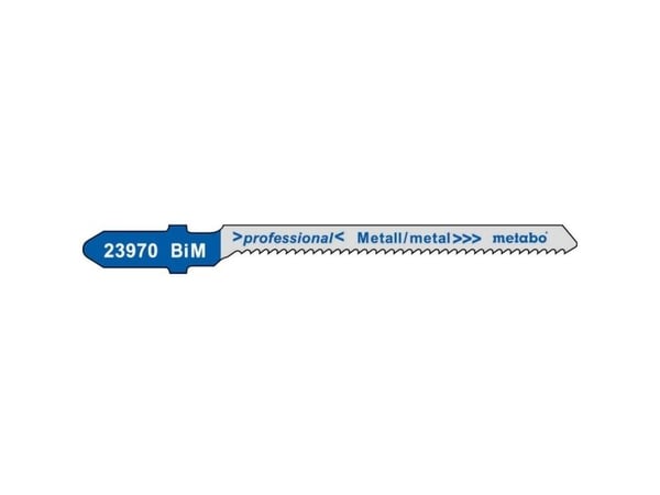 Metabo 623970000, Stikksagblad, Blad metall (medium tykk), Bimetall, Blå, Grå, 5,7 cm, 1,5 mm