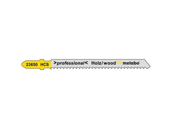Metabo 623608000, Stikksagblad, Sponplate, Fibre board, Løvtre, Blad metall (medium tykk), Mykt tre, Trekjernen kryssfinér, High Carbon Steel (HCS)...