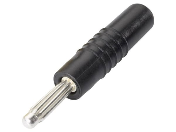 Schnepp S 4000 S Bananplugg Kontakt, rak Stiftdiameter: 4 mm Svart 1 st