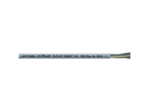Lapp ÖLFLEX SMART 108, Keskijännitekaapeli, Harmaa, Polyvinyylikloridi (PVC), Polyvinyylikloridi (PVC), Kupari, 0.5 mm²