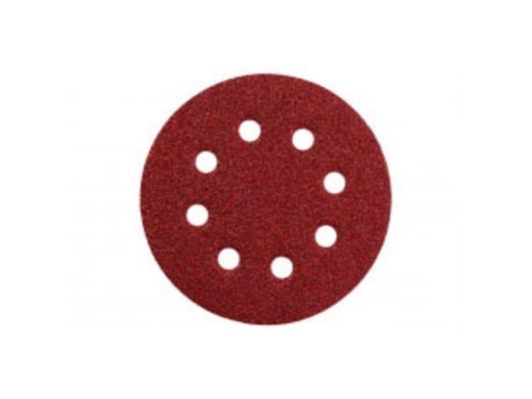Metabo 631589000, Slipeskive, Polyester, Rustfritt stål, Stål, Tre, Rød, Rund, 12,5 cm, 12,5 cm