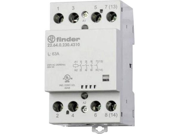 Finder 22.44.0.230.4717 Asennussuojaus 3 x katkaisija, 1 x katkaisukosketin 230 V/AC, 240 V/AC 1 kpl 1 kpl