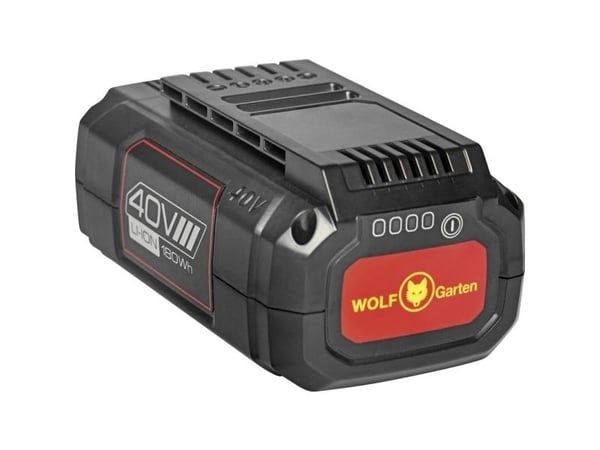 WOLF-Garten LYCOS 40/250 A, Batteri, 2,5 Ah, 40 V, WOLF-Garten, Svart, Rød, 90 Wh
