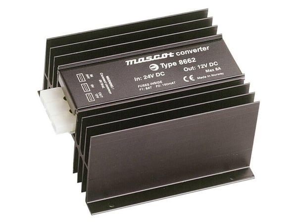 Mascot 8662 DC/DC-suuntaajamuunnin 24 V/DC - 12 V/DC/6 A 80 W