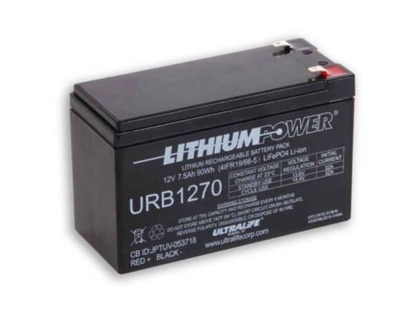Ultralife URB1270 Erikoisakku LiFePo-akku Litteä pistoke LiFePO 4 12,8 V 7500 mAh 1 kpl