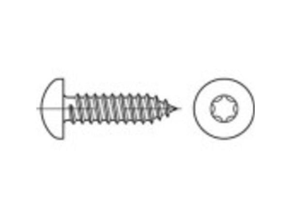 TOOLCRAFT 145208 linsehode sponeskruer 6,3 mm 80 mm T-profil DIN 7981 stål galvanisert 250 stk