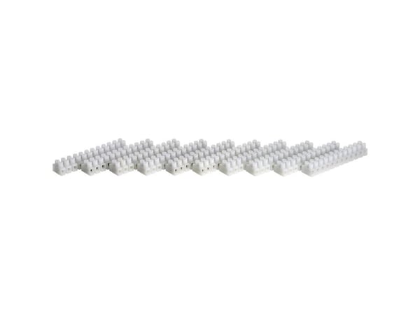 TRU COMPONENTS 523690 Kruunuholkki joustava: 0,5-1,5 mm² tappi: 0,5-1,5 mm² napaluku: 12 10 kpl Valkoinen