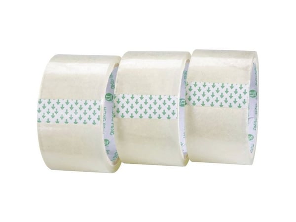 TOOLCRAFT 1563956 emballeringstejp transparent 50 m x 48 mm 3 st