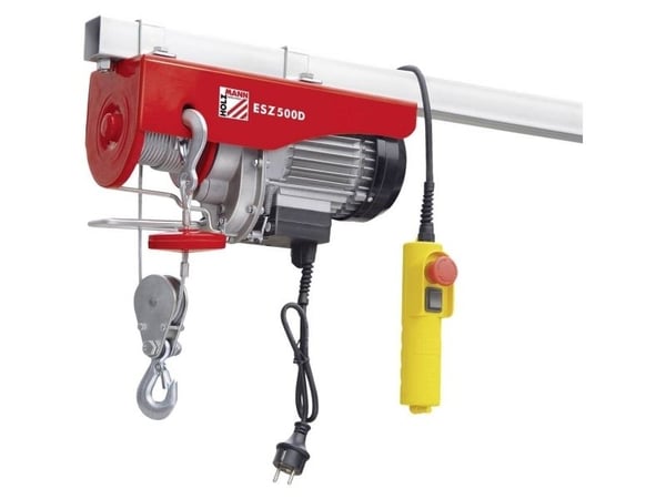 Holzmann ESZ500D_230V, Elektrisk vinsj, 12 m, 500 kg, 900 W, 230 V, 50 Hz