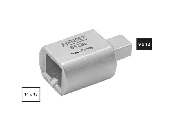 HAZET 6423C, Enkel enhet, Nøkkelendemontering, Krom, 30 mm, 50 mm, 1 stykker