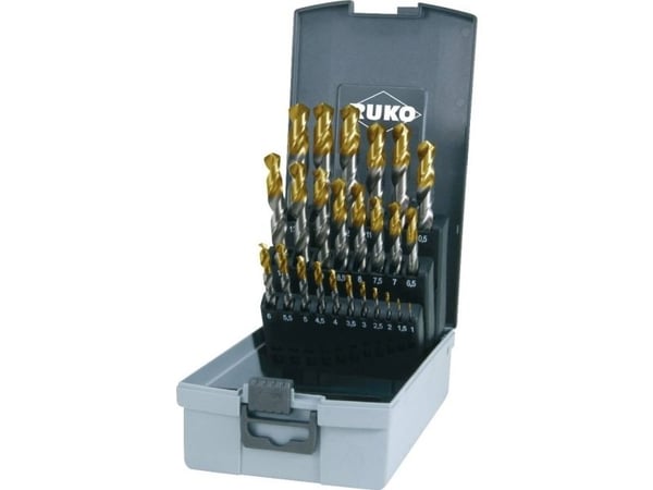 RUKO 2501215TRO N HSS-G spiralbor-sett 25 deler 1 - 9 mm