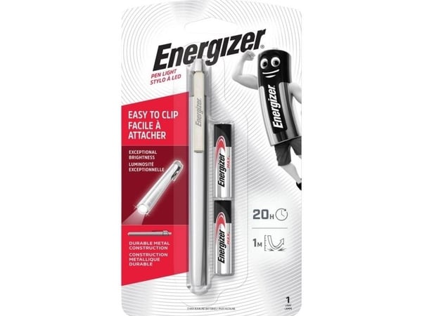 Energizer Metal Penlight LED (RGB) lommelykt batteridrevet 35 lm 20 t 50 g
