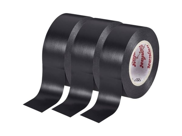 Coroplast 302 isolasjonstape sort (L x B) 10 m x 15 mm 3 stk