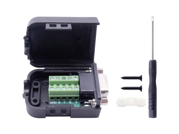 TRU COMPONENTS T1904C091 D-SUB uppoasennettava pistorasia Napojen lukumäärä: 9 Ruuvit 1 kpl
