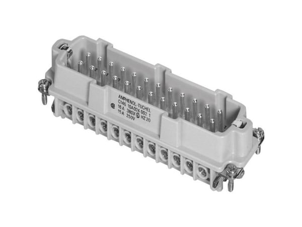 Amphenol C146 10A024 002 haneinsats Heavy-mate® C146 totalt polantal 24 + PE 1 st