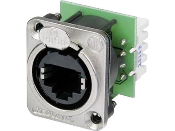 Neutrik NE8FDV-YK, RJ45, Sort, Grønn, Sølv, Hvit, Nickel, Tinnplate, Zink, Cat5e, Nikkel/gull, TIA/EIA 586B, IEC11801, UL 94 V-0