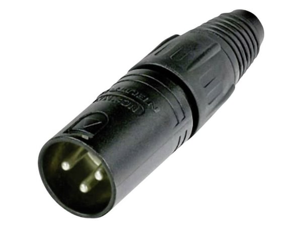 Neutrik NC3MX-BAG XLR-liitin Liitin, suora Navat: 3 Musta 1 kpl