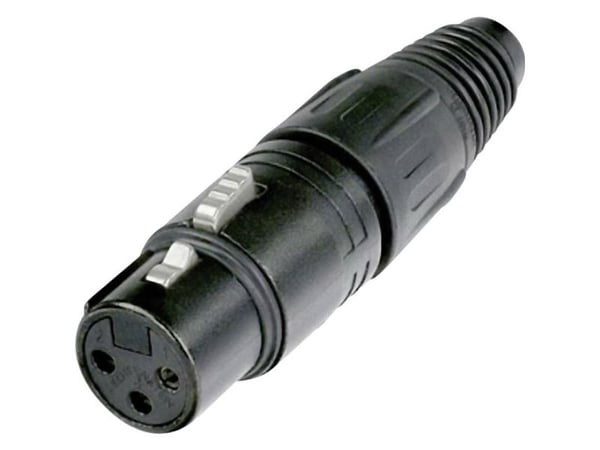 Neutrik NC3FX-BAG XLR-liitin Liitin, suora Navat: 3 Musta 1 kpl
