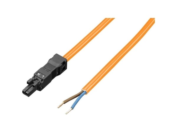 Rittal 2500.420, 3-pin, 3 m, Suora, Suora, Oranssi