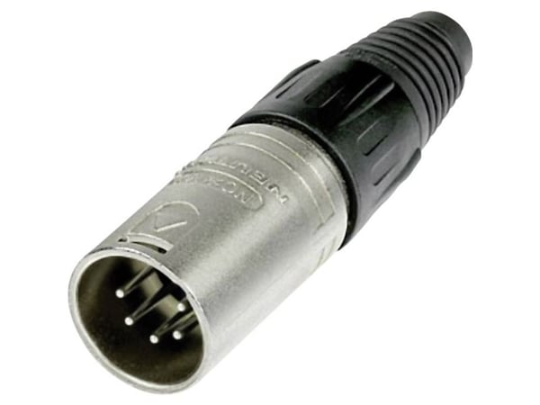 Neutrik NTR-NC5MX, XLR, Sort, Sølv, Messing, Nickel, Polyoksymetylen (POM), Polyurethan, SECC, Zink-stål, UL, UL 94 HB, IEC 61076-2-103, IP 40, IEC...